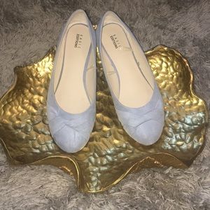 Azure blue ballerina flats Ladies sz 10